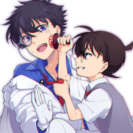 kaito & conan/shinichi